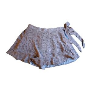 Vestique Polka Dot Stretchy Tan Tie Wrap Skort Women's Medium Waist 28' #528C